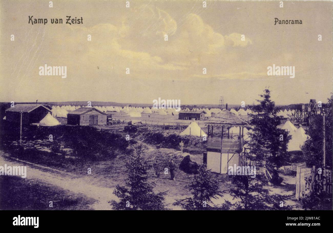 Camp of Zeist Panorama Recto Stock Photo Alamy