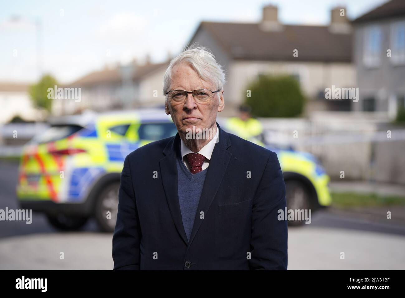 Fianna Fail councillor Charlie O'Connor at the scene in the Rossfield