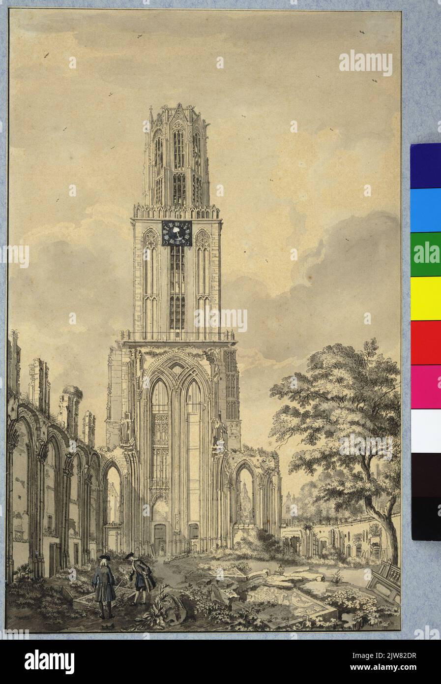 The Dom Stower and the / Buurkerk in Utregt Stock Photo