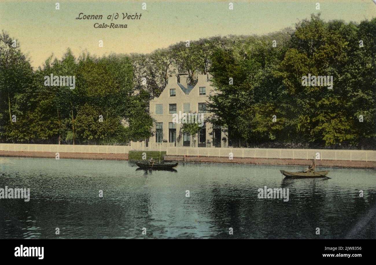 View over the Vecht on the facade of the Kalorama mansion (old over 59 ...