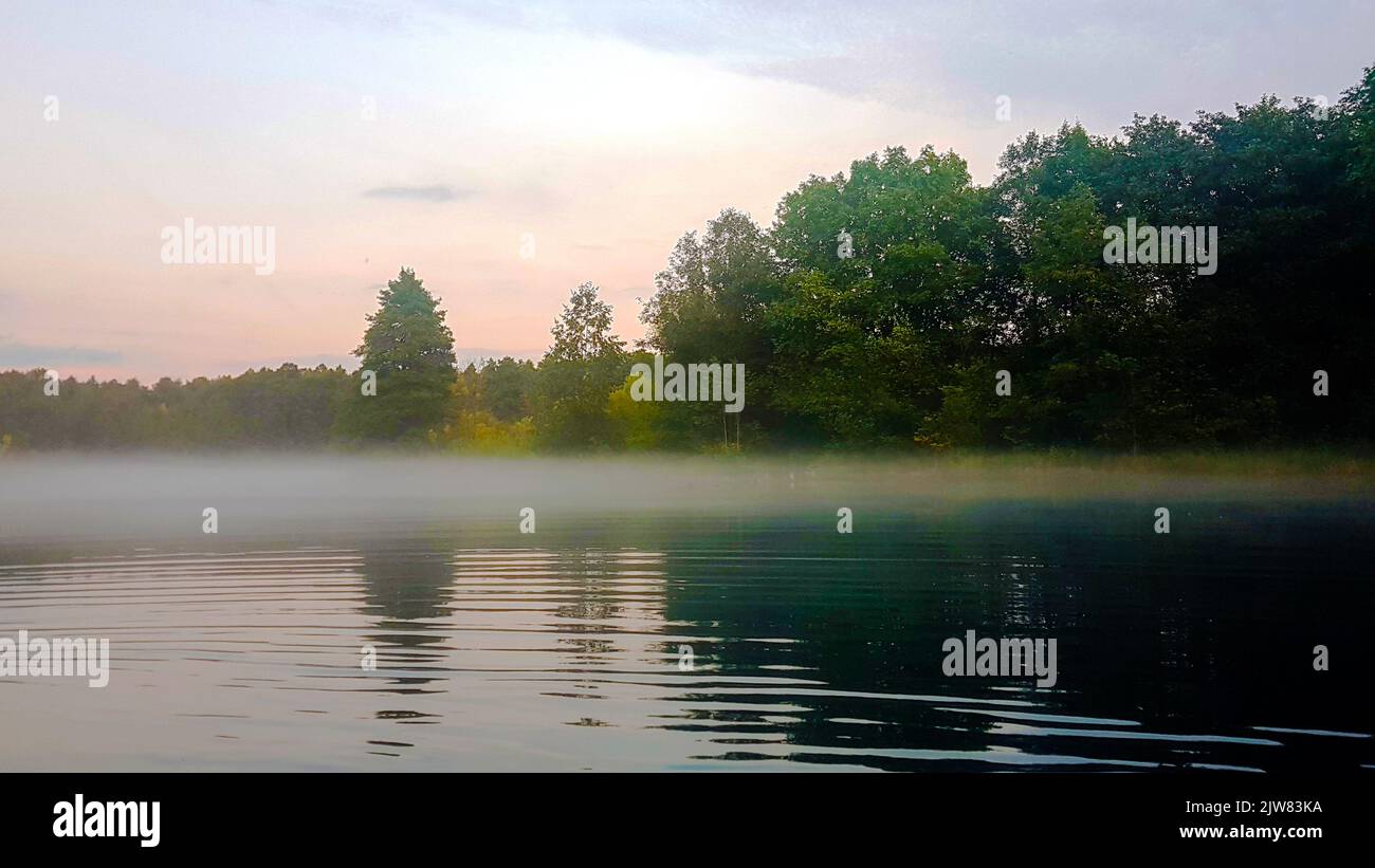 Cloud fog landscape lake hi-res stock photography and images - Alamy