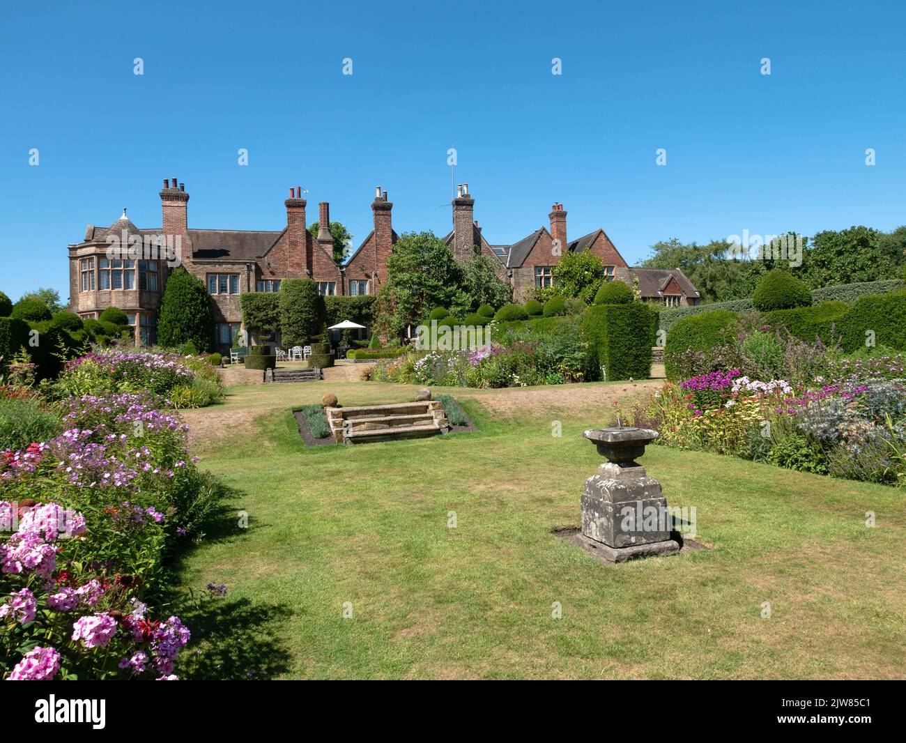 The gardens, Felley Priory, Nottingham, Nottinghamshire, England, UK. Stock Photo