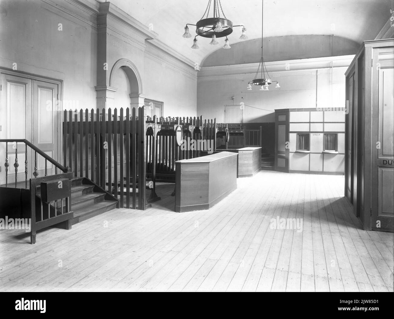 Interior of the Stadsschouwburg (Vredenburg 70) in Utrecht Garderobe