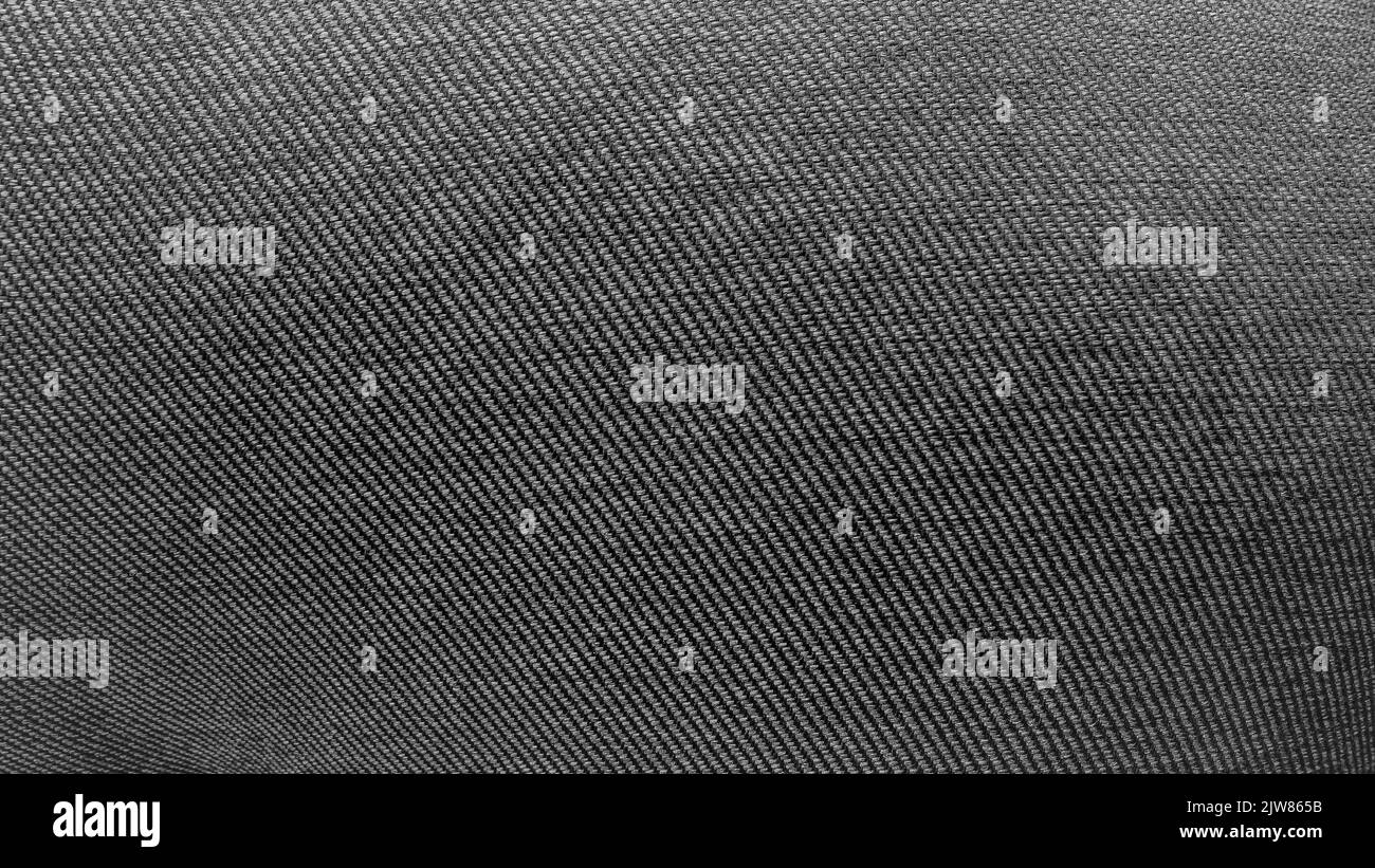 Dark black embossed fabric texture background Stock Photo Alamy