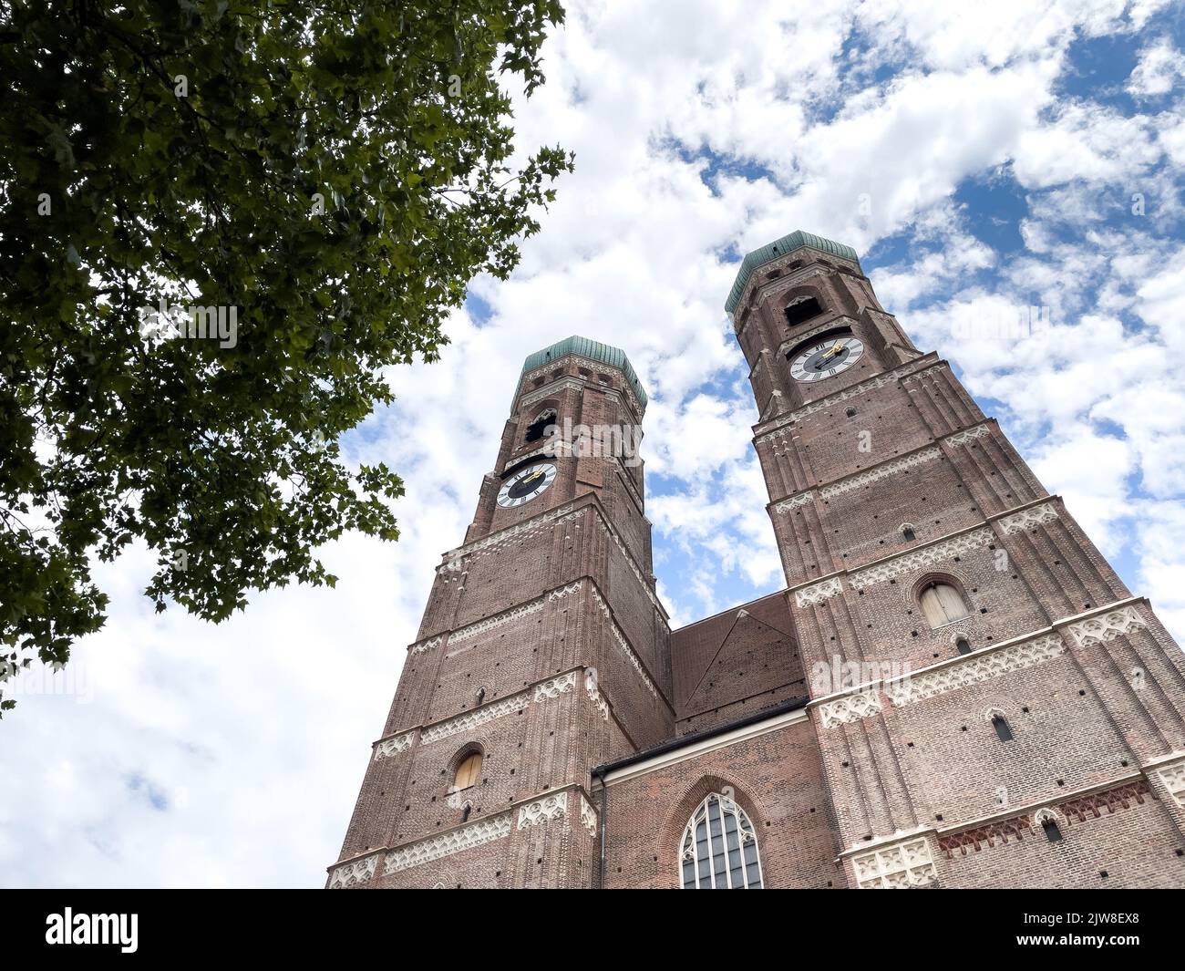 Frauenkirche Cathedral in the center of Munich, Germany Stock Photo