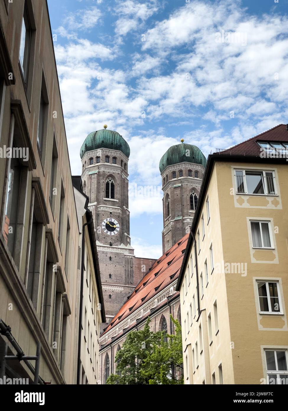 Frauenkirche Cathedral in the center of Munich, Germany Stock Photo