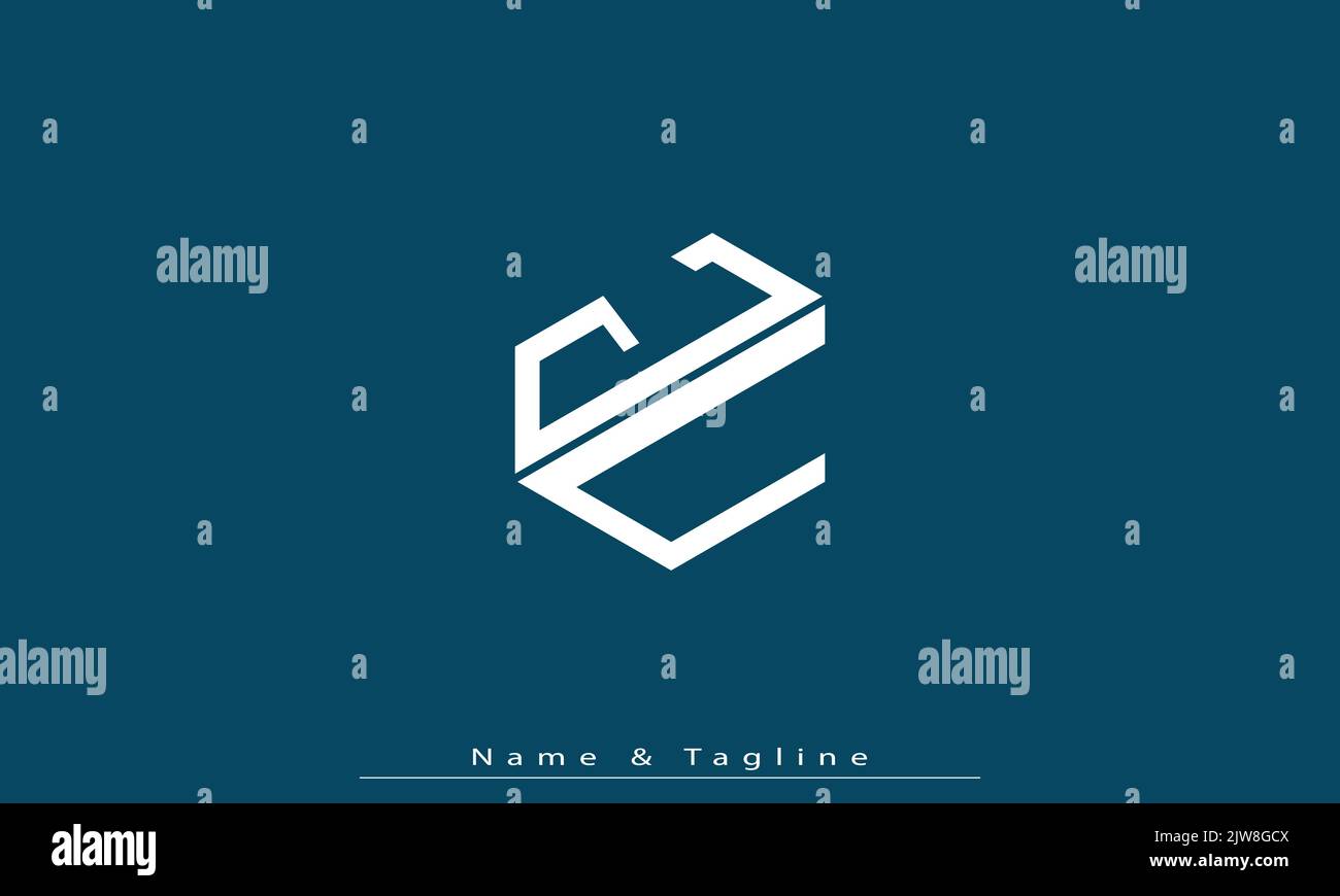 Alphabet letters Initials Monogram logo JC , CJ Stock Vector Image
