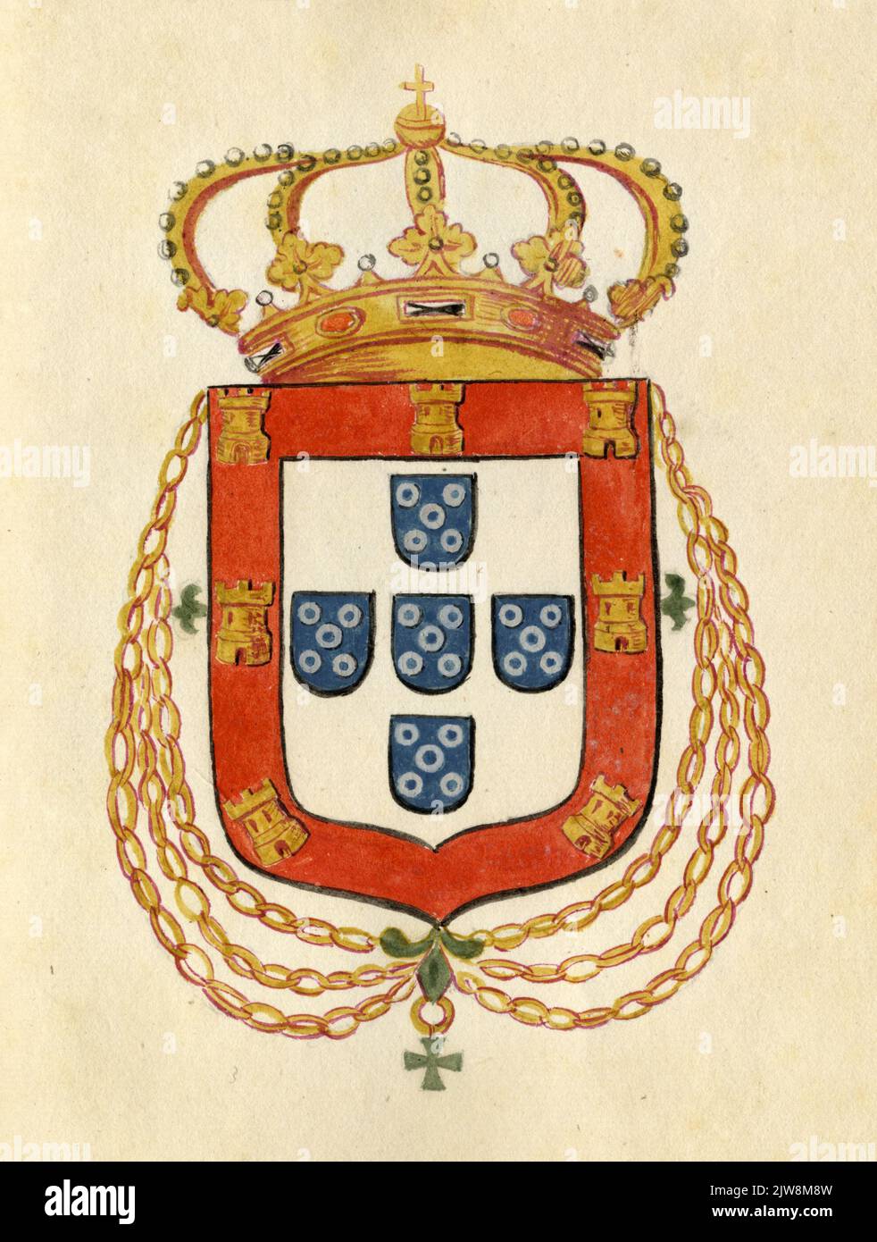Portugal coat of arms Stock Photo - Alamy