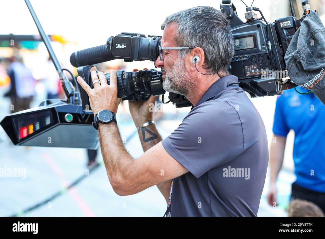Canal+ TV at work during the Formula 1 Heineken Dutch Grand Prix 2022 ...