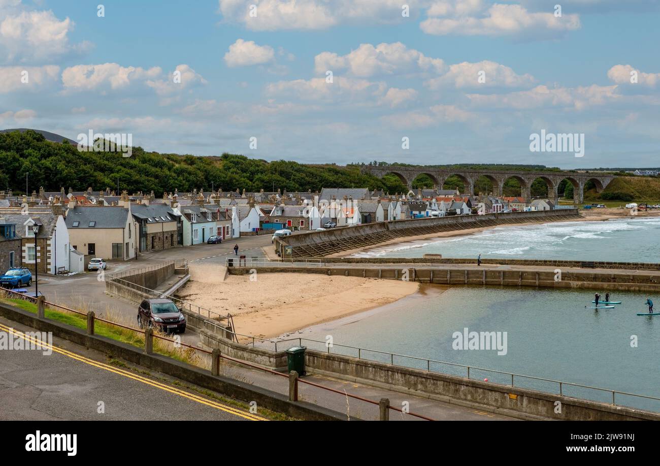 Coastal town of Cullen in the North of Scotland, UK Stock Photo