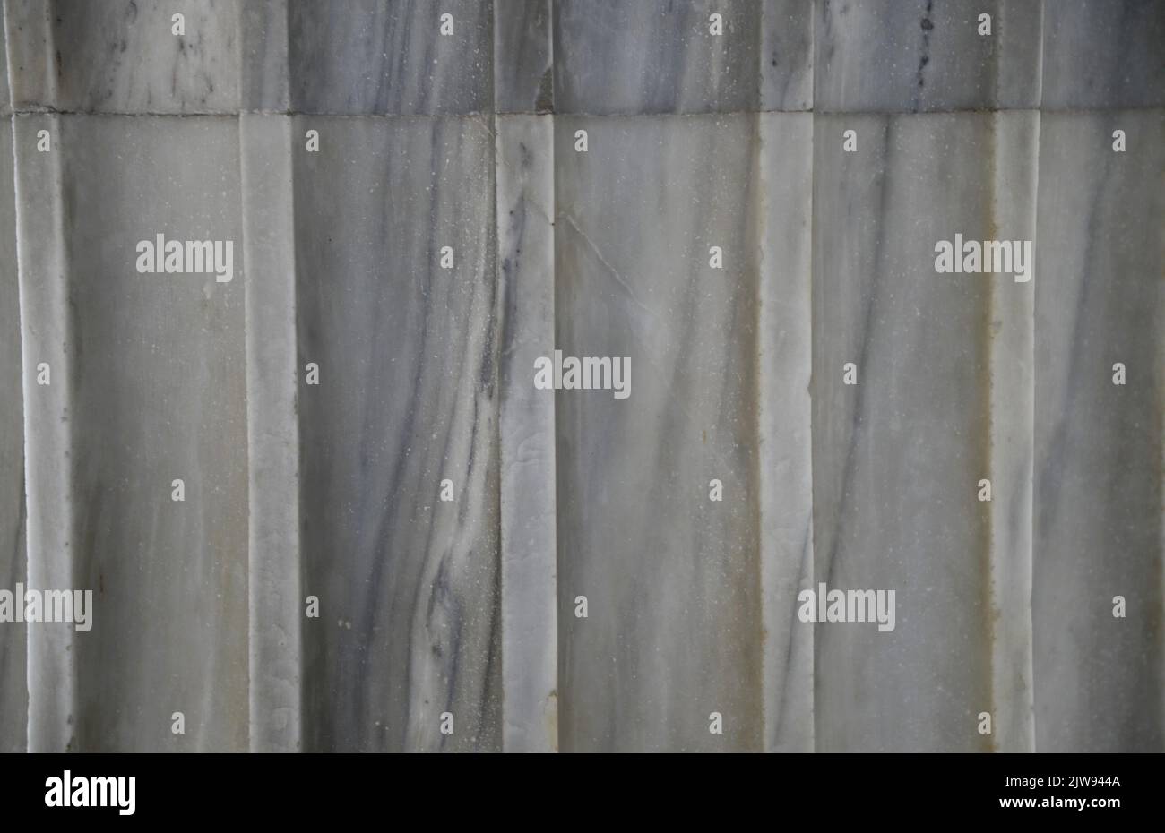Doric column detail made out of Pentelic marble in the Roman Agora of ...