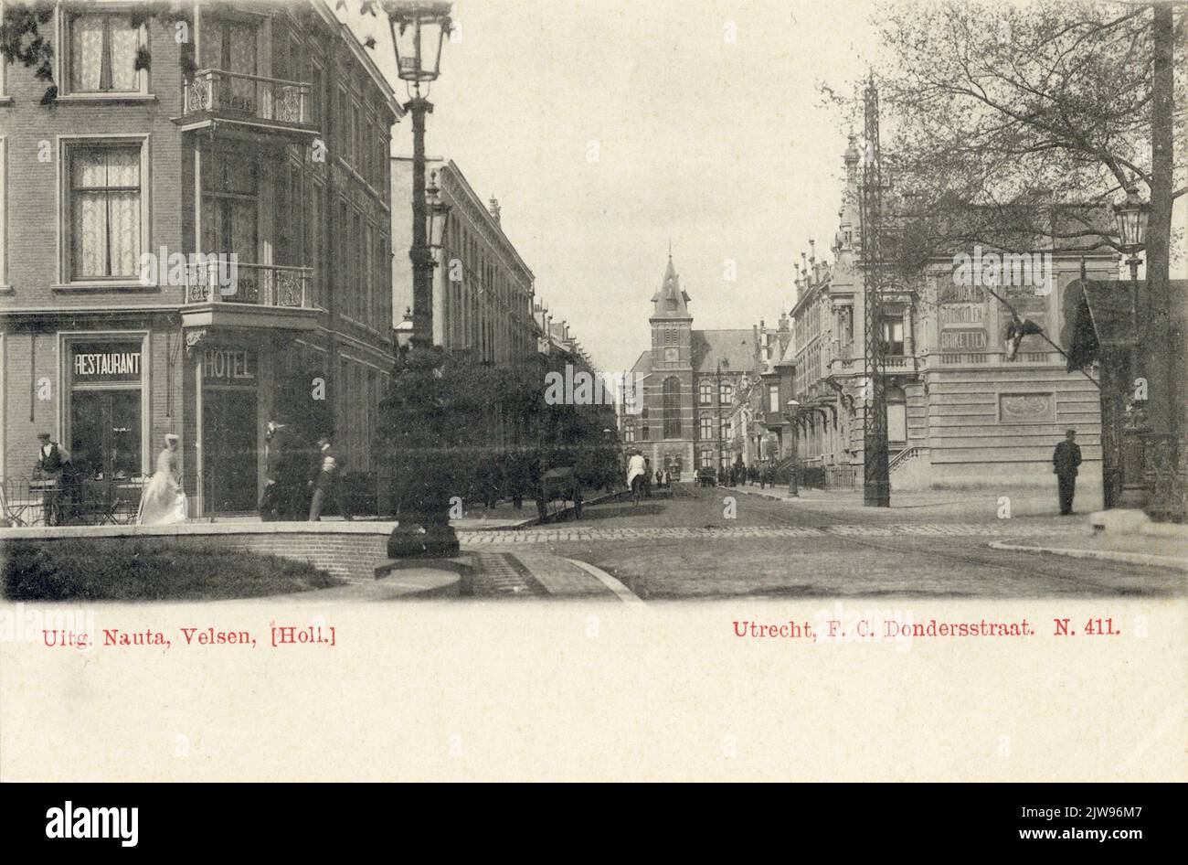 Face in the F.C. Dondersstraat in Utrecht from the origin bridge at ...
