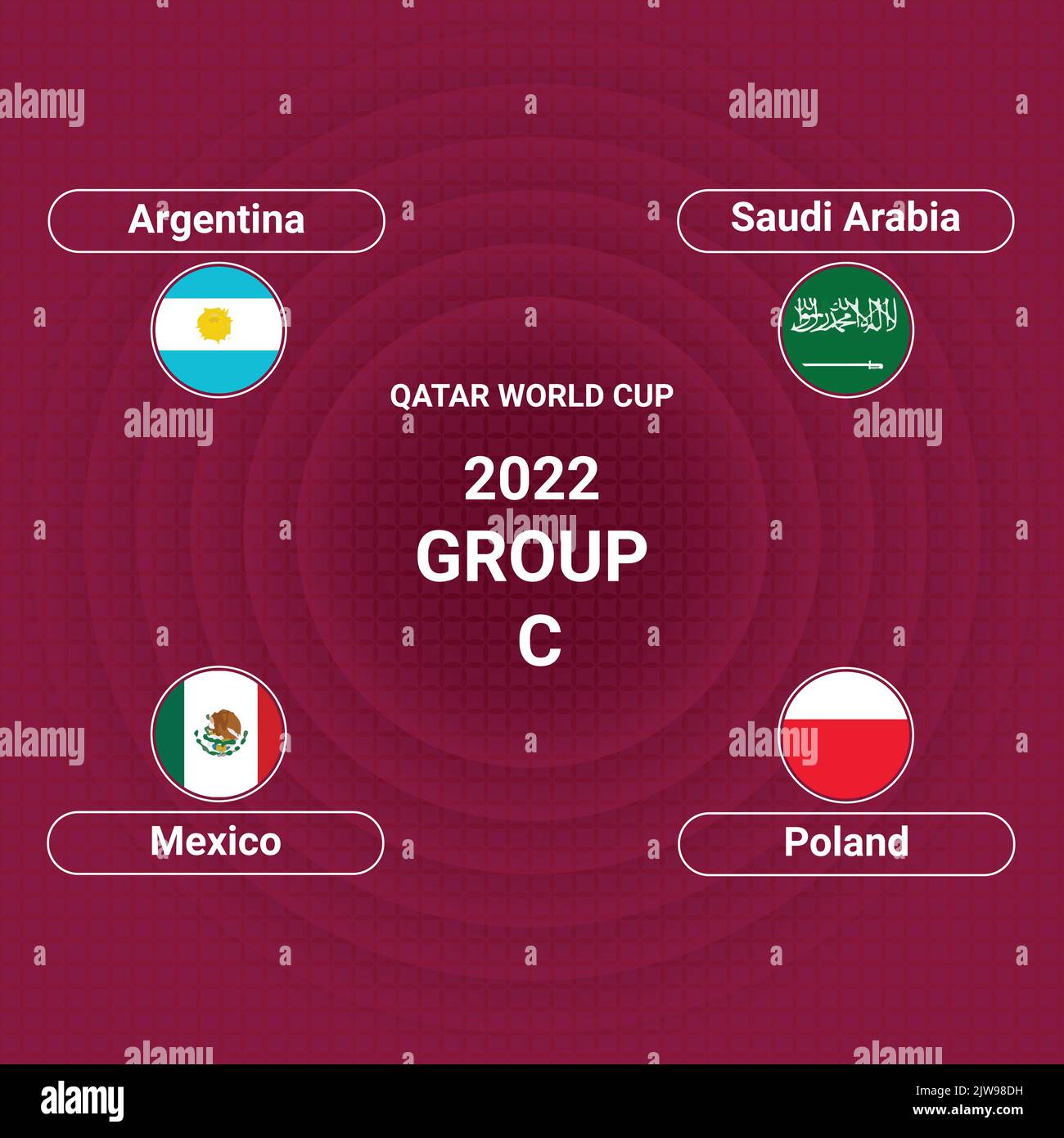 Match schedule group a Stock Vector Images - Alamy