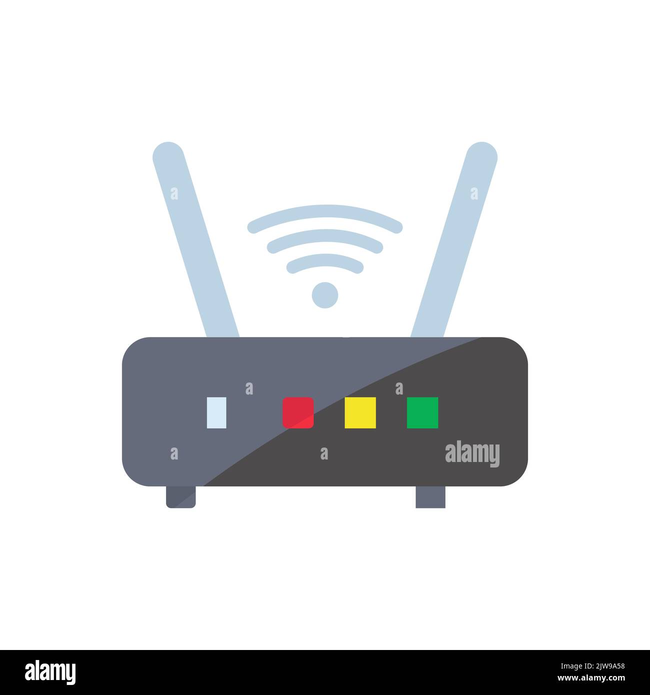 Wireless icon, access point. Icon related to electronic, technology. Flat icon style. Simple design editable Stock Vector