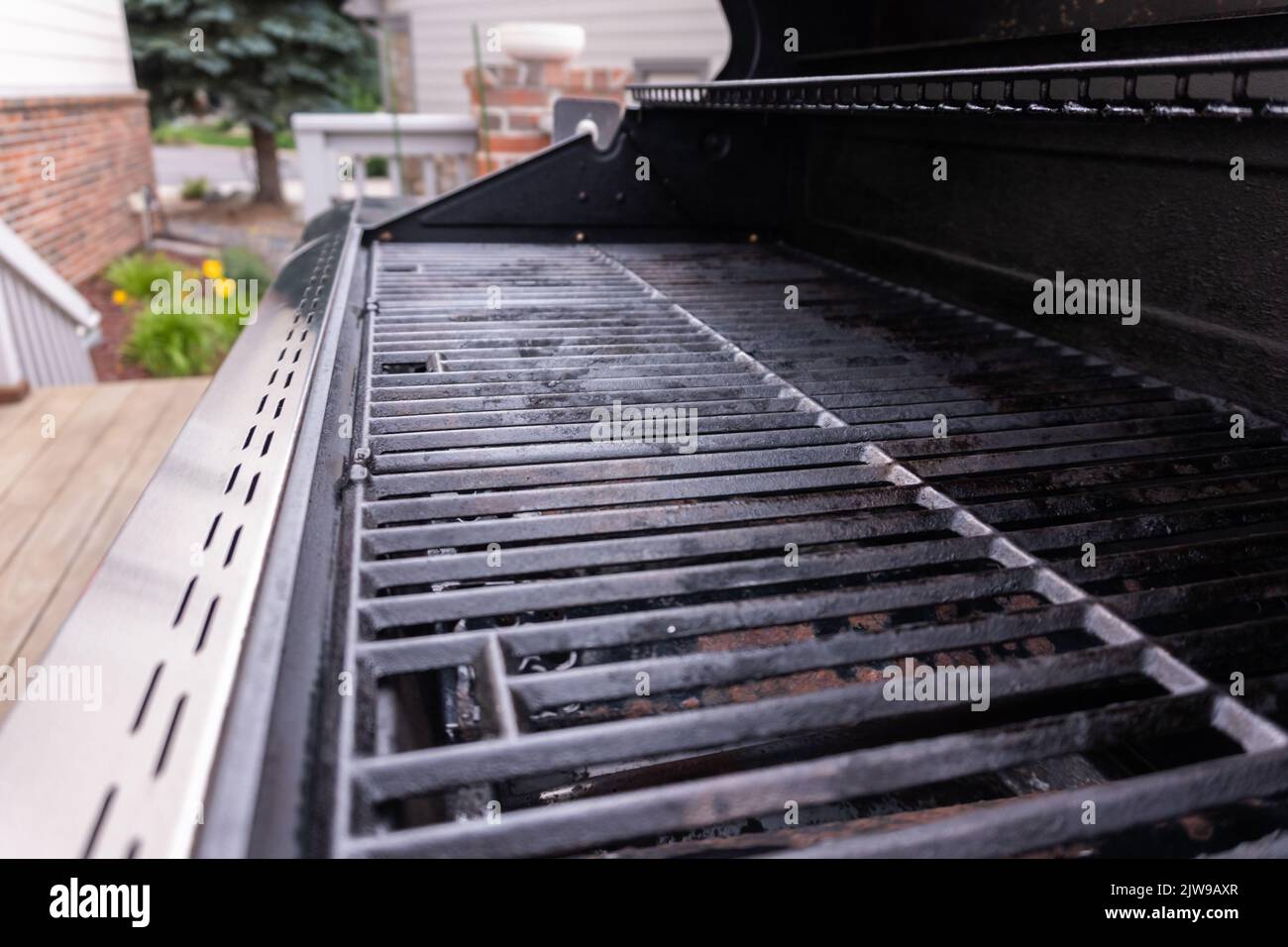 Outdoor gas grill Stock Photo Alamy