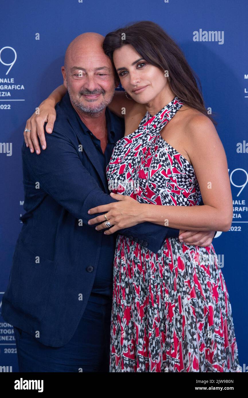 Emanuele Crialese and Penelope Cruz attending the L'Immensita Photocall