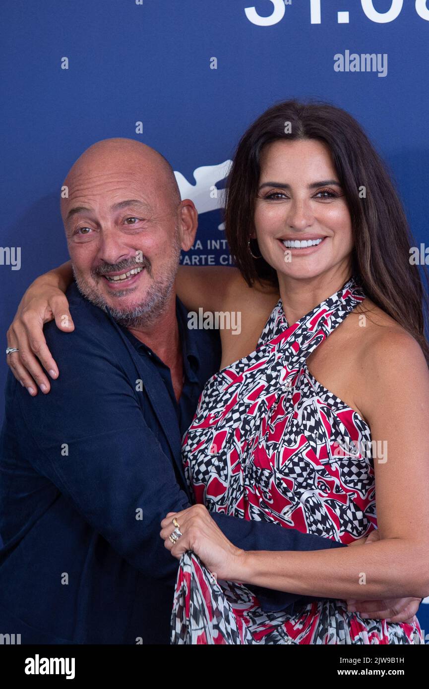 Emanuele Crialese and Penelope Cruz attending the L'Immensita Photocall
