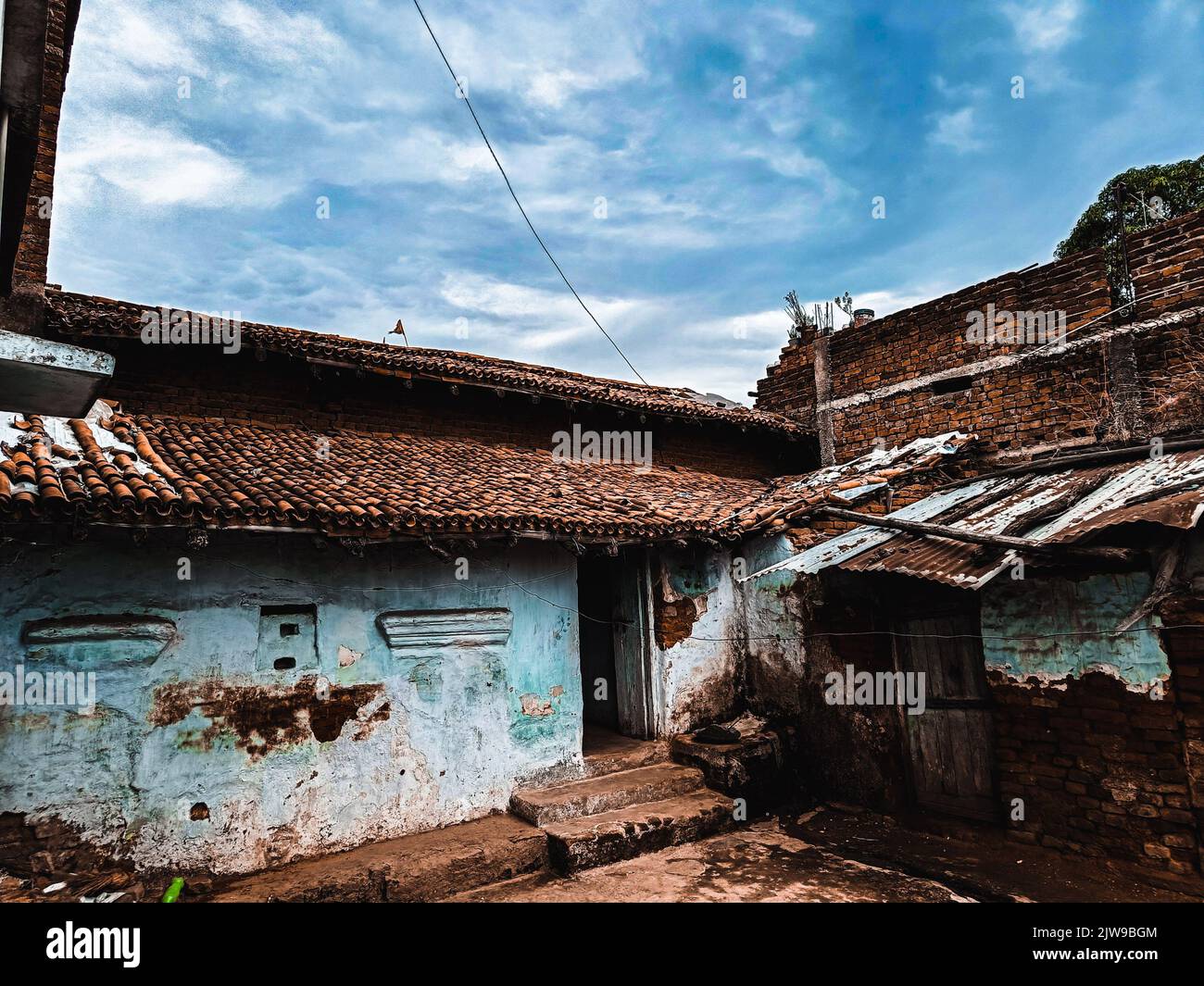An old rural house in Hazaribagh, India Stock Photo