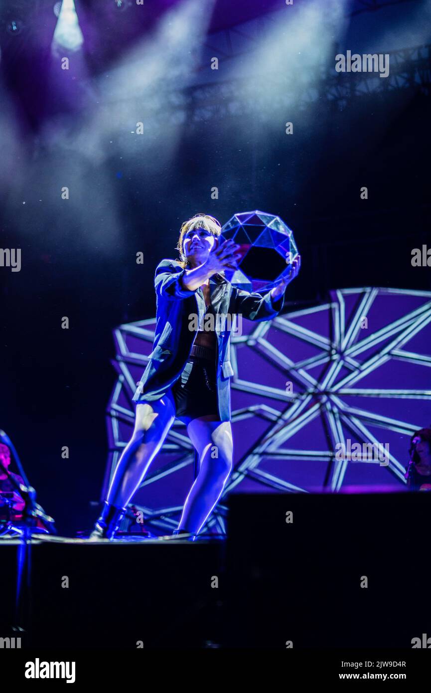 Spanish artist Amaral performing live at Vive Latino 2022 Music