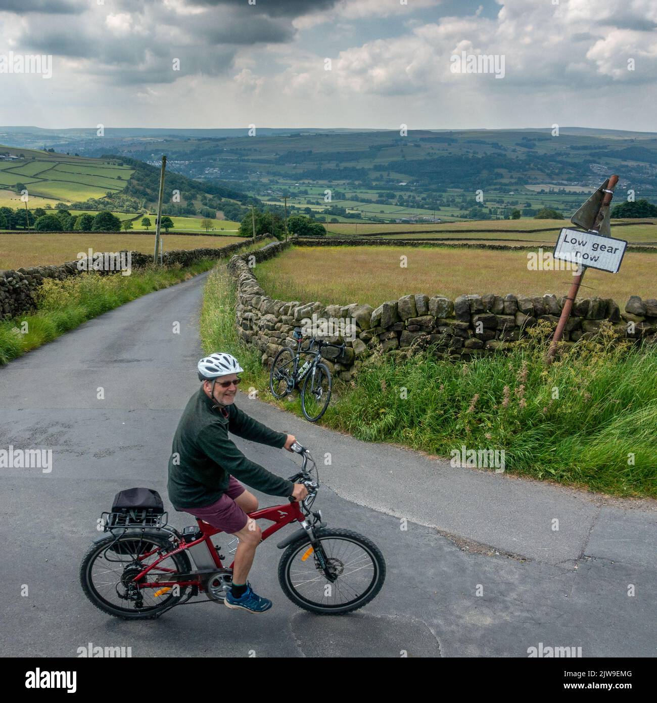 Looking down the renowned cycling hill climb of Murder Mile from