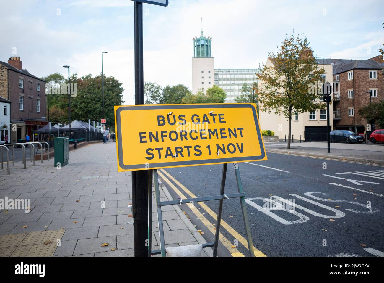 newcastle upon Tyne UK 18th Oct 2021 John Dobson Street bus lane