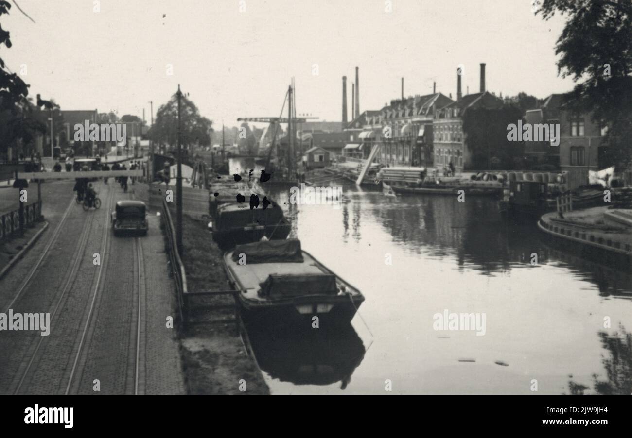 View of the Leidsche Rijn in Utrecht with the Leidseweg on the left ...