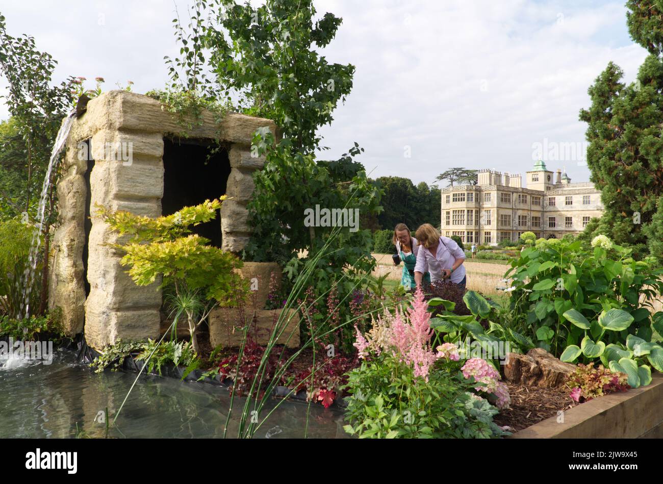 Aspects of Rock designed by Val Christman on display at the inaugural Gardeners World Autumn Fair 2022 held at Audley End in Essex. Stock Photo