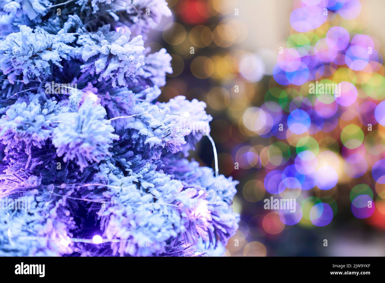 Blue light shine particles bokeh hi-res stock photography and images ...