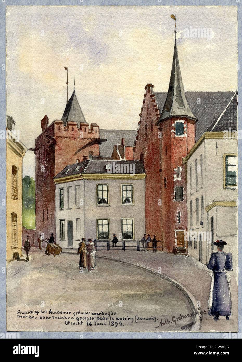 View of the Academy Building Noordzijde / with the Pile Housing Doctor