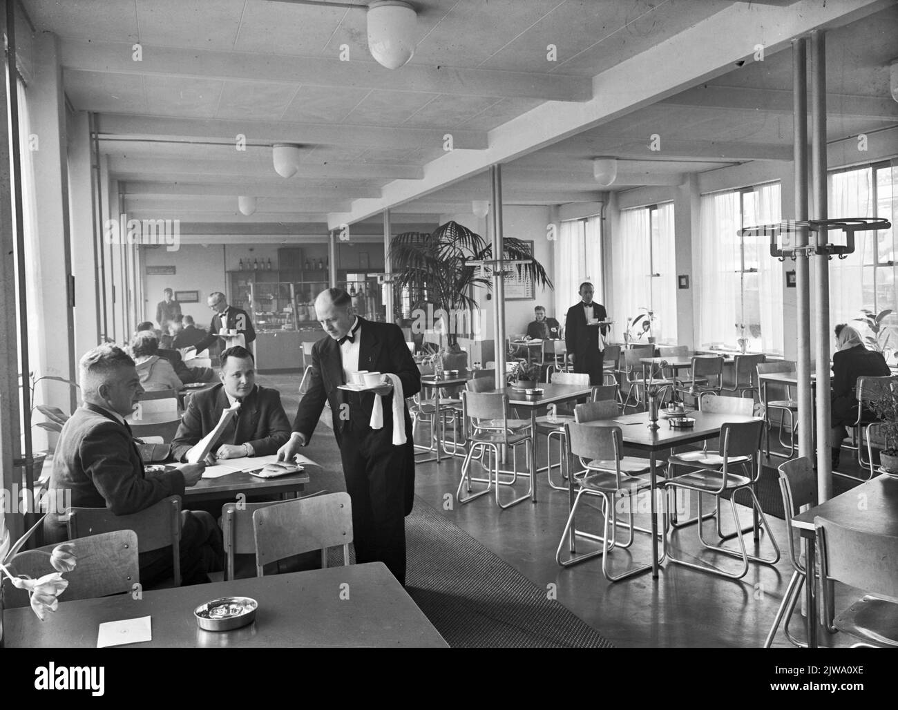 Interior of the N.S. station Nijmegen in Nijmegen: Restoration. Stock Photo