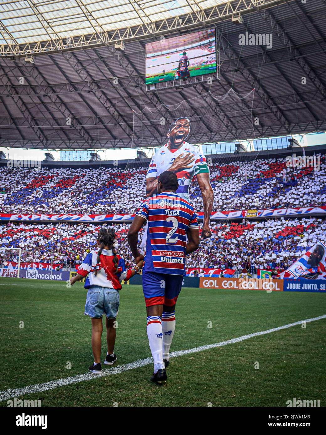 CE - Fortaleza - 09/04/2022 - BRAZILIAN A 2022, FORTALEZA X BOTAFOGO -  Marccal player from Fortaleza celebrates his goal during a match against  Botafogo at the Arena Castelao stadium for the