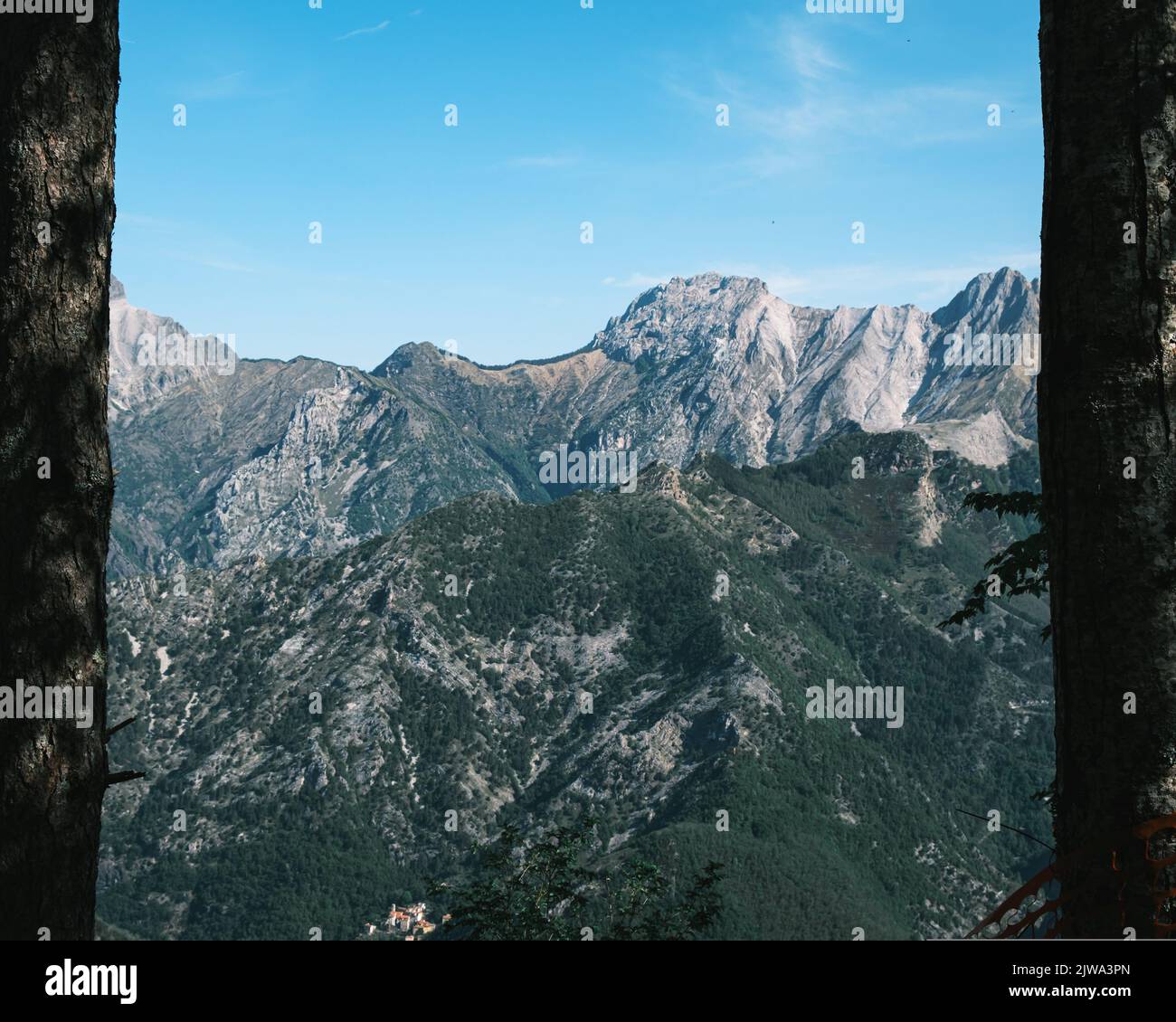 Mountain in Tuscany Stock Photo