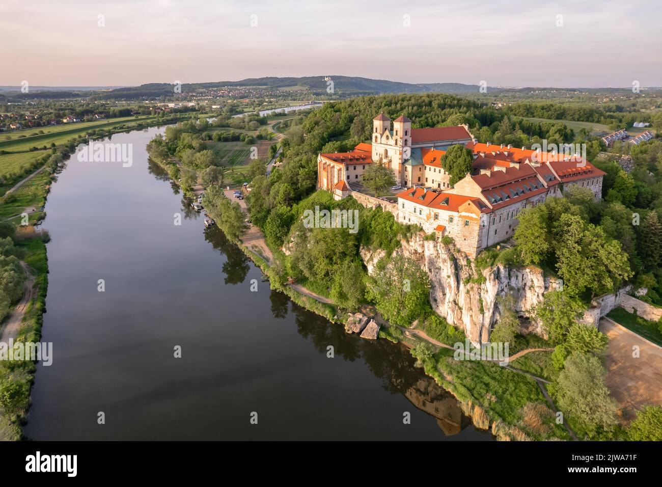 Benedictine abbey in Tyniec near Krakow, Poland Stock Photo
