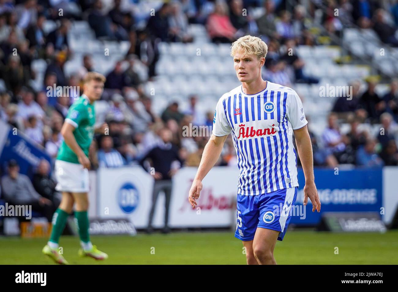 Odense, Denmark. 04th Sep, 2022. Max Fenger (15) of OB seen during the