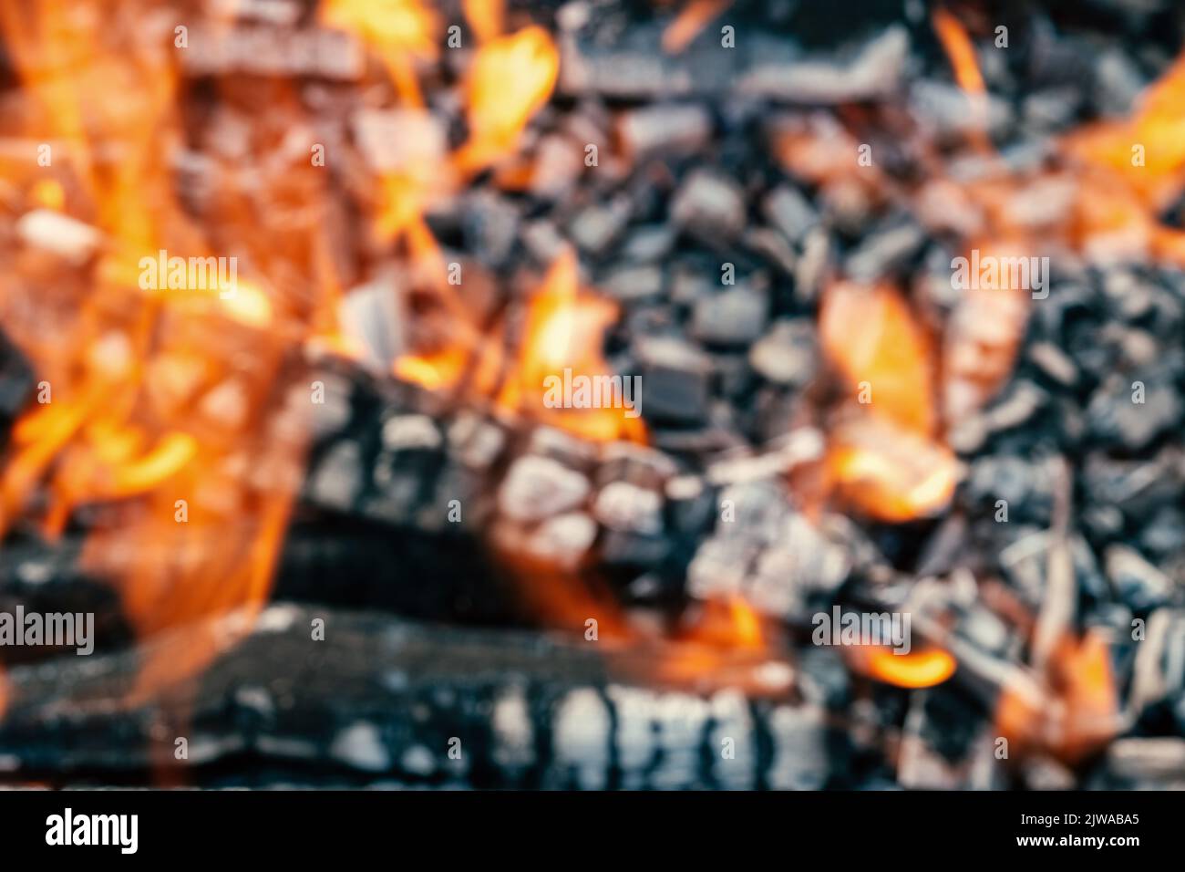 fire bonfire on coals Stock Photo Alamy