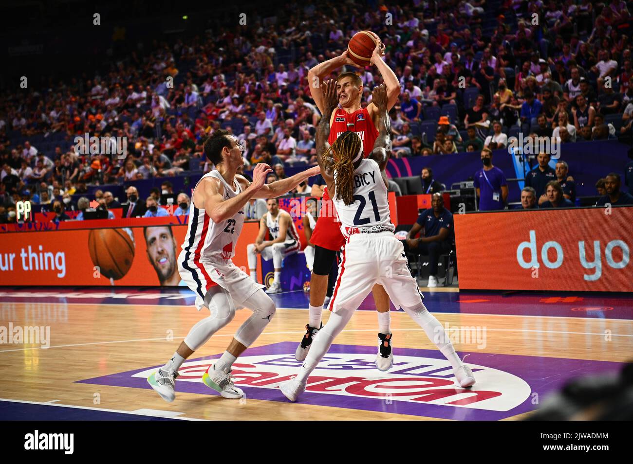 COLOGNE, GERMANY - SEPTEMBER 4, 2022: The basketball match of