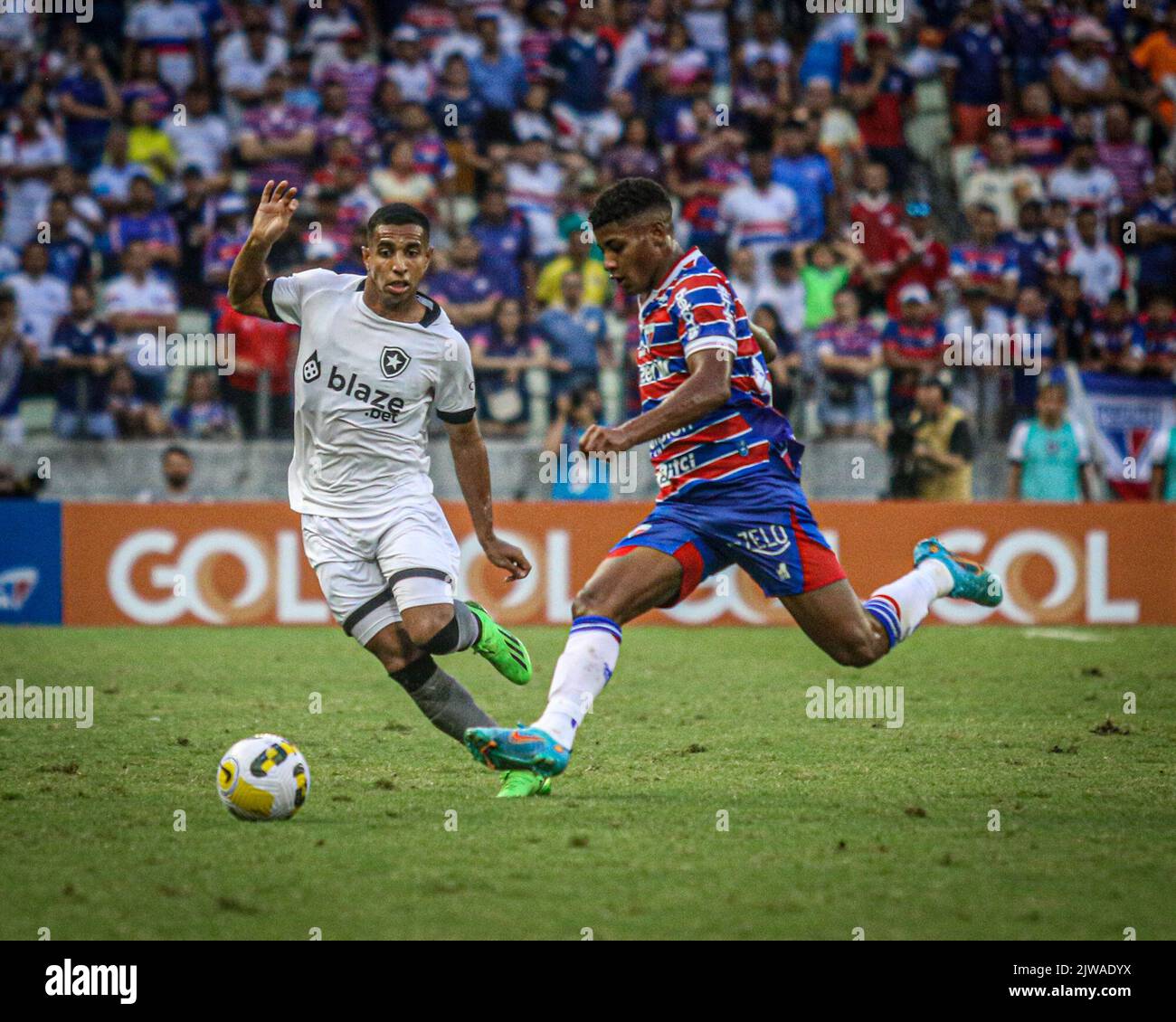 CE - Fortaleza - 09/04/2022 - BRAZILIAN A 2022, FORTALEZA X BOTAFOGO -  Marccal player from Fortaleza celebrates his goal during a match against  Botafogo at the Arena Castelao stadium for the