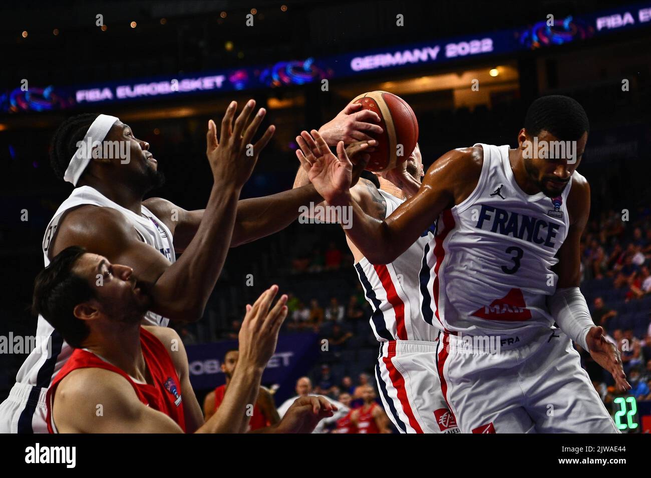 COLOGNE, GERMANY - SEPTEMBER 4, 2022: The basketball match of
