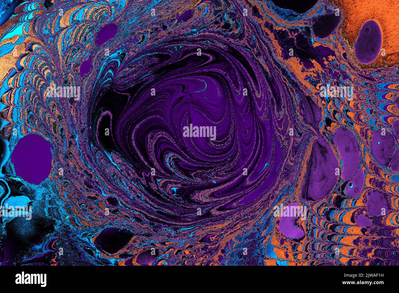 Ebru marble effect pattern design for print Stock Photo - Alamy