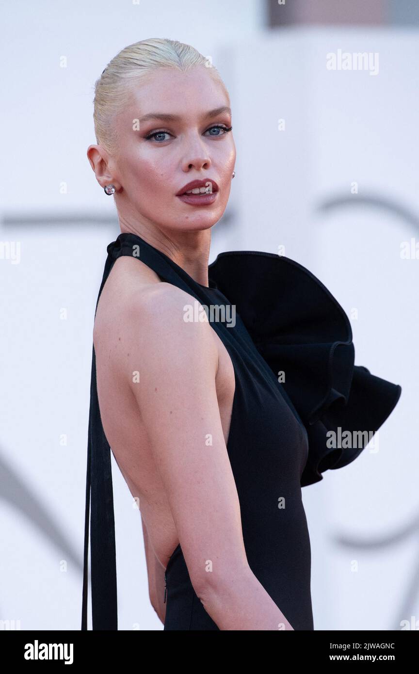 Stella Maxwell attending the L'Immensita Premiere during the 79th