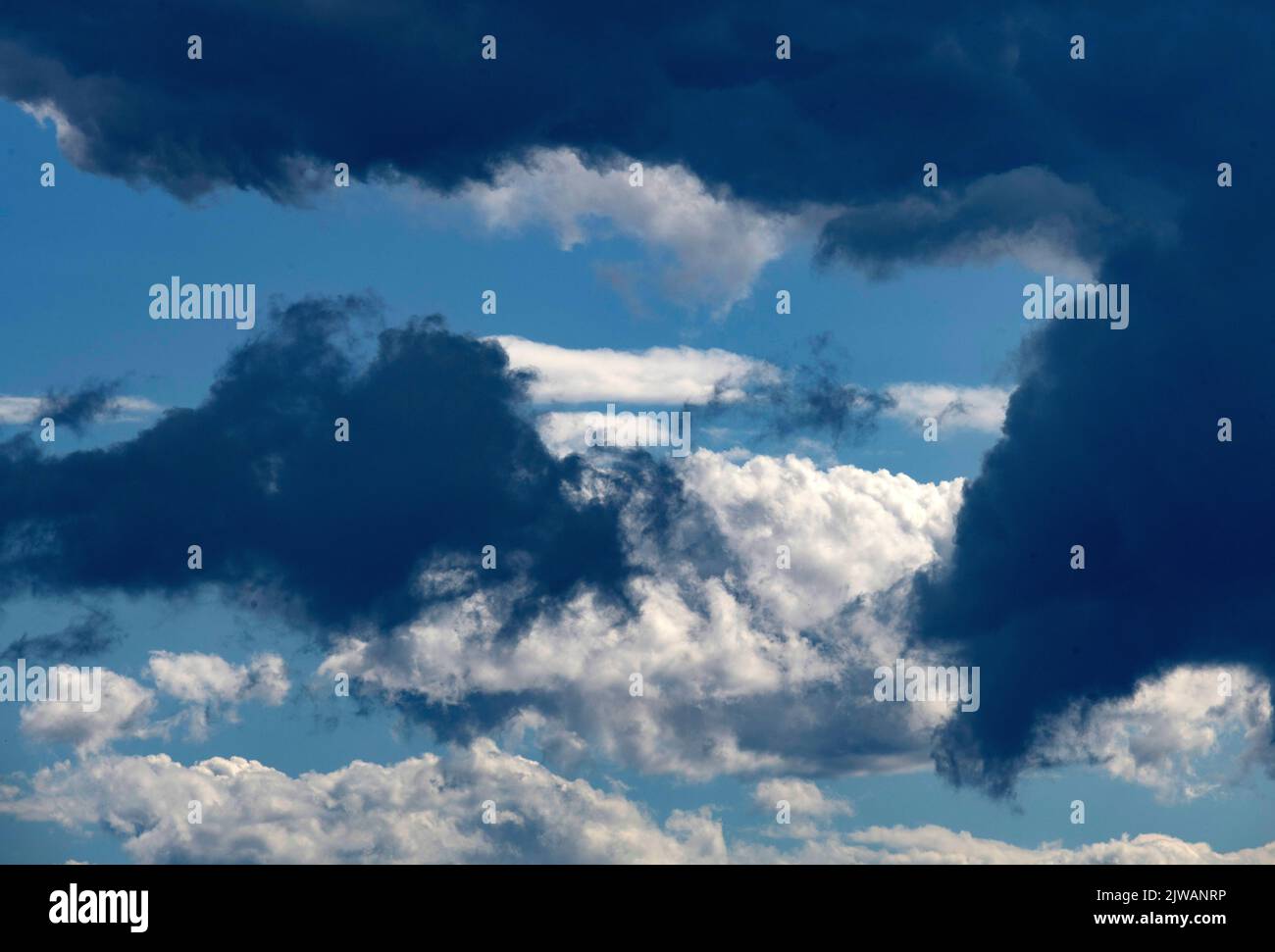 Cumulus Clouds in Sydney, NSW, Australia. (Photo by Tara Chand Malhotra) Stock Photo