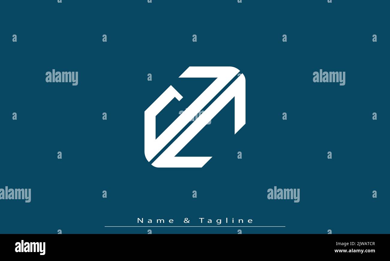 Alphabet letters Initials Monogram logo JC , CJ Stock Vector