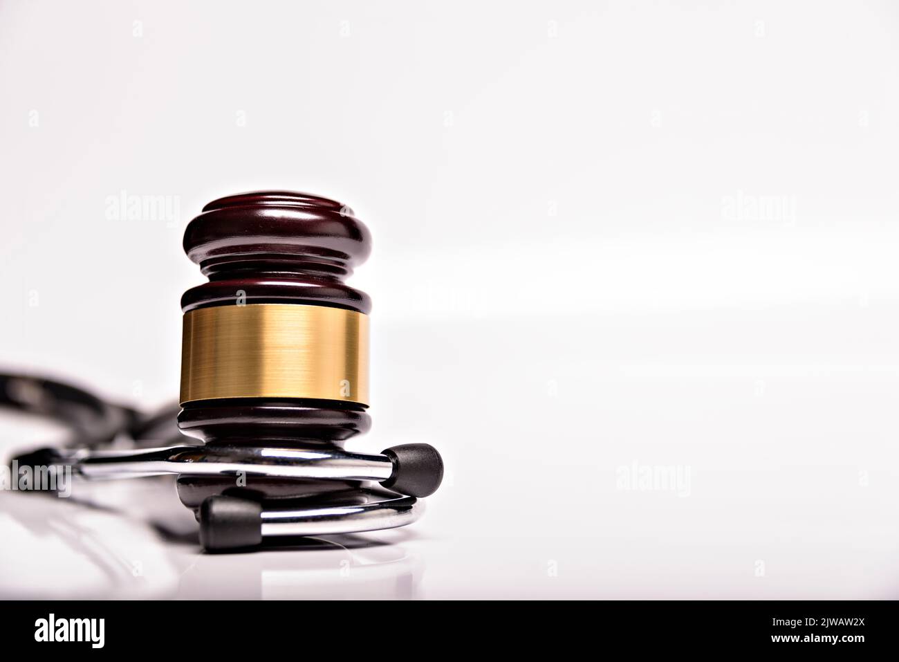 Concept of legal claim for medical damages. Stock Photo