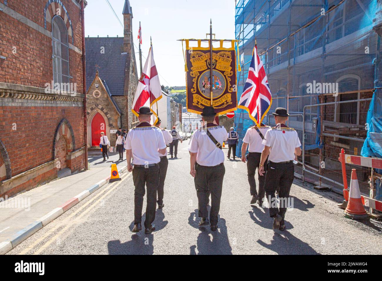Londonderry, United Kingdom. 13 Aug, 2022. Members of the General Committee of the Apprentice Boys . Relief of Derry Celebrations.  Derry, Londonderry Stock Photo