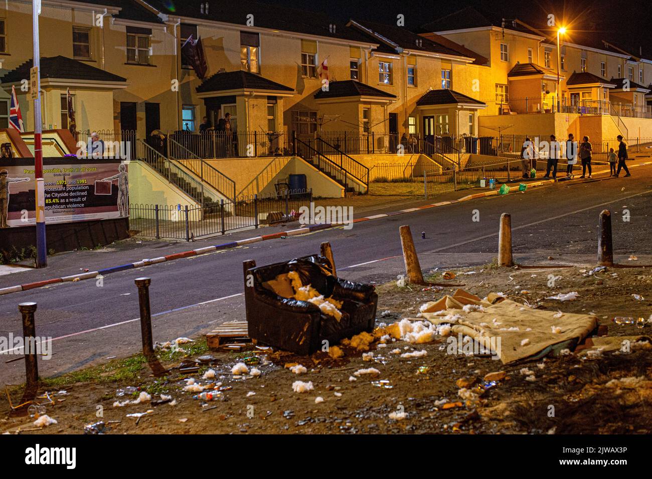 Loyalist in the protestant Fountain Estate, Derry, Londonderry, Northern Ireland © Horst A. Friedrichs Stock Photo