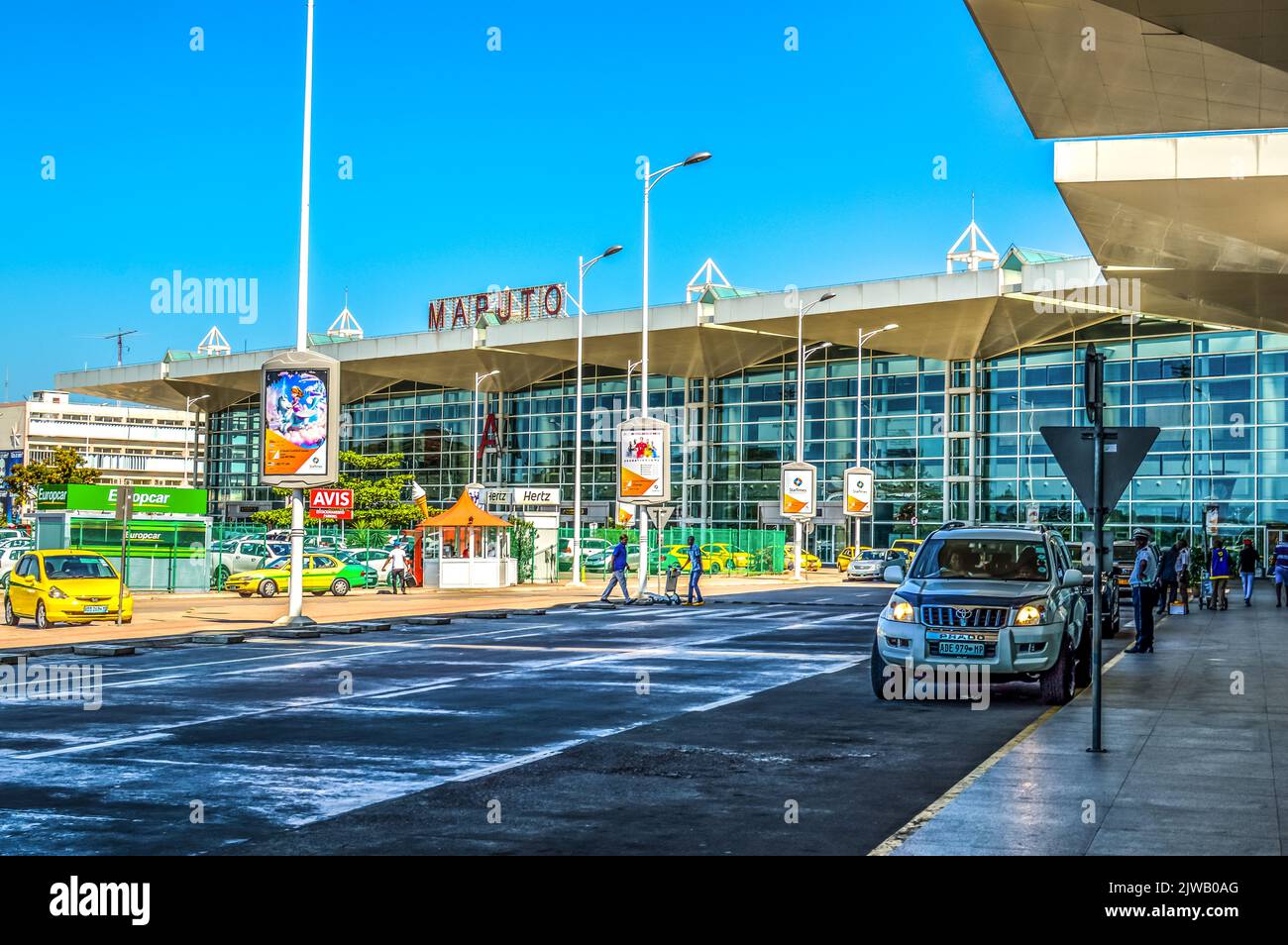Beautiful Maputo airport exterior in Mozambique Stock Photo