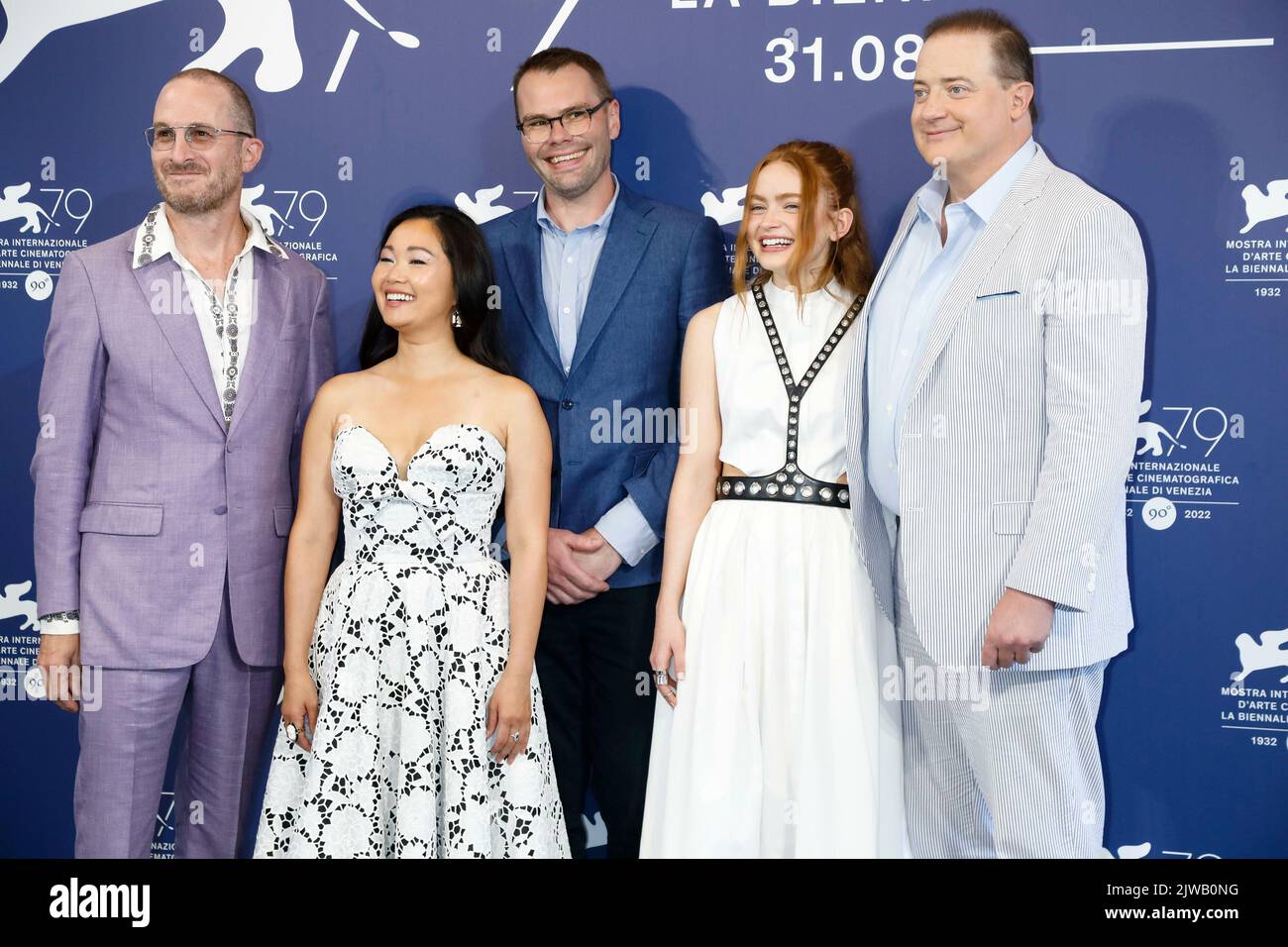 Darren Aronofsky, Hong Chau, Ty Simpkins, Sadie Sink and Brendan Fraser