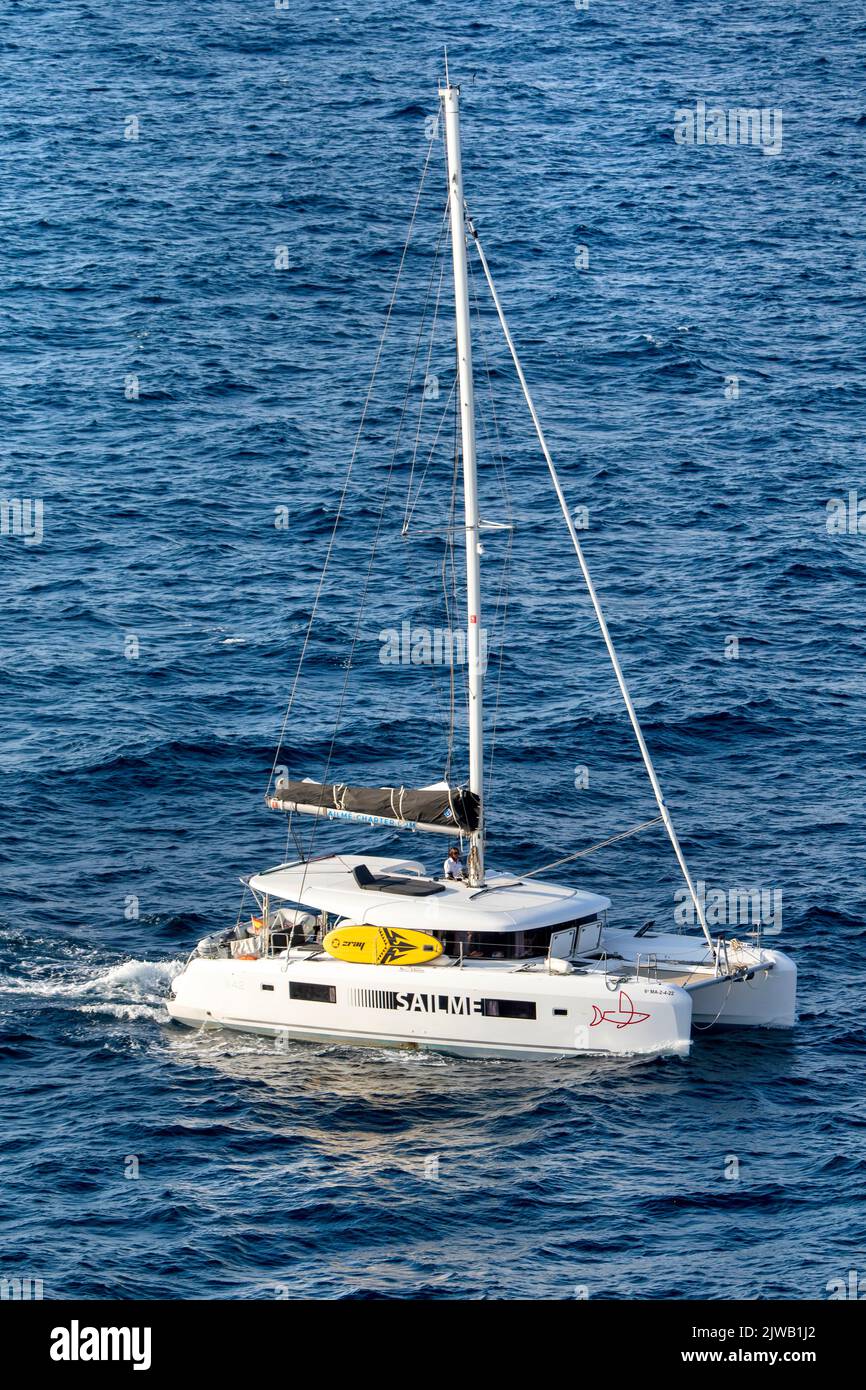Sailme Charter yacht in Ibiza Town Balearic Islands Spain Stock Photo