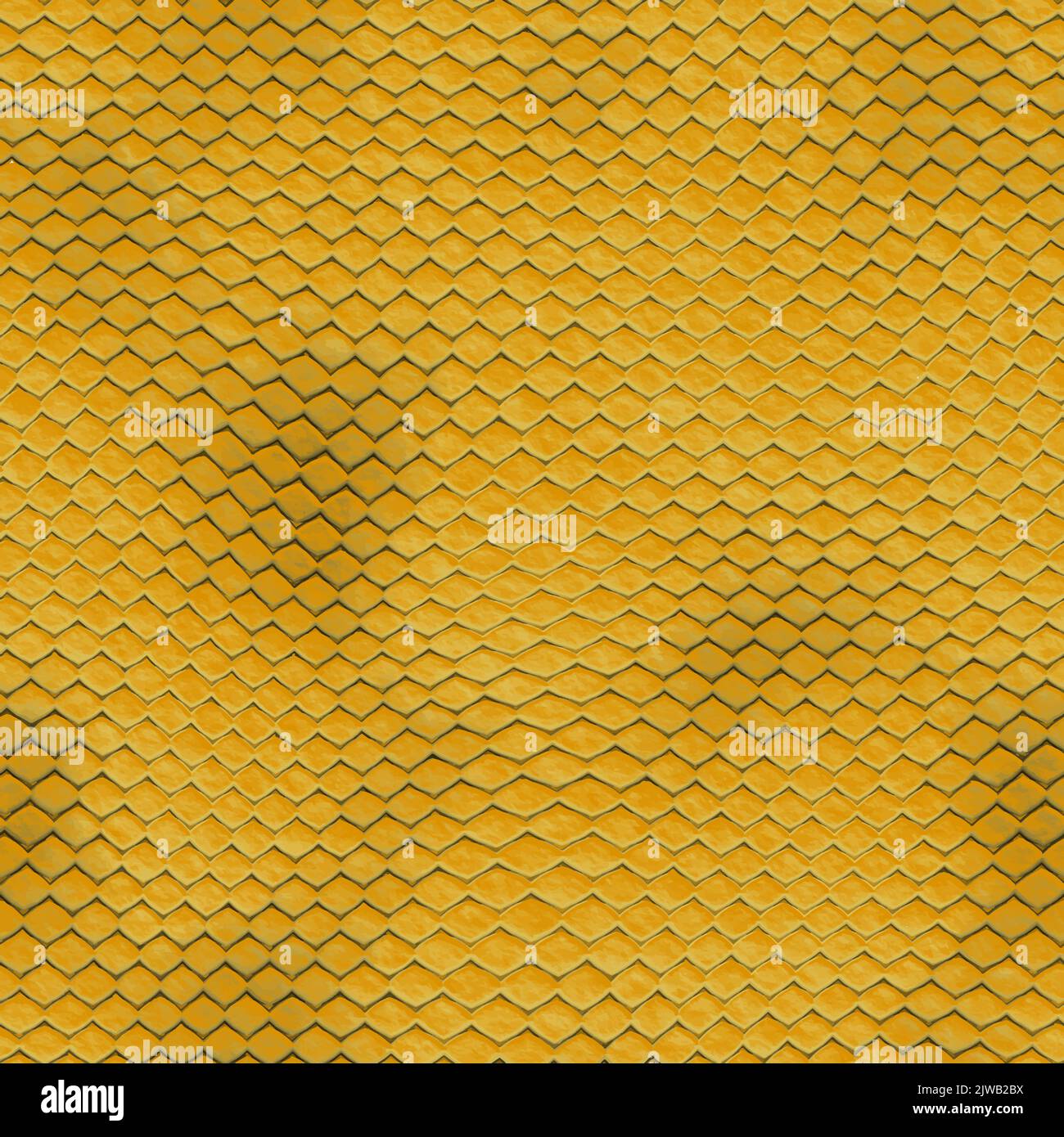 Alligator skin texture. Seamless crocodile pattern, reptile with yellow grooves leather wild tropical animal. Crocodile pattern skin illustration, tex Stock Vector