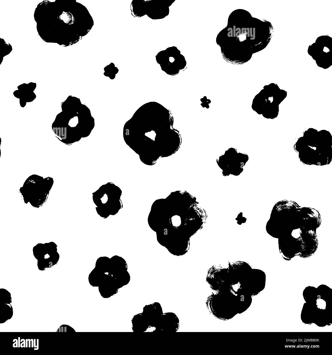 Hand drawn seamless floral pattern in vector Stock Vector Image & Art ...